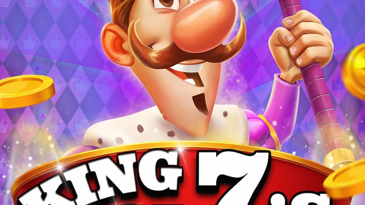 Tampilan visual slot King of 7’s dengan tema mahkota dan angka tujuh