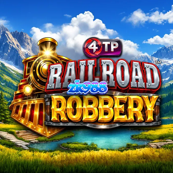 Tampilan visual slot Railroad Robbery dengan tema perampokan kereta api